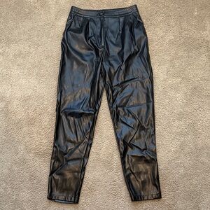 Princess Polly High-Rise Straight Leg Leather Pants